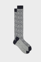 CALZA ASTRUM. MISTO LANA. NAVY.