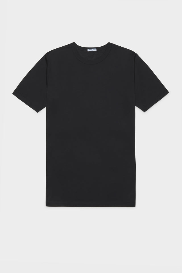 MAGLIA SCOLLO V. 100% COTONE, MANICA CORTA, BLACK.