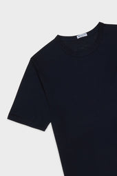 Maglia Girocollo In Cotone Elasticizzato Manica Corta