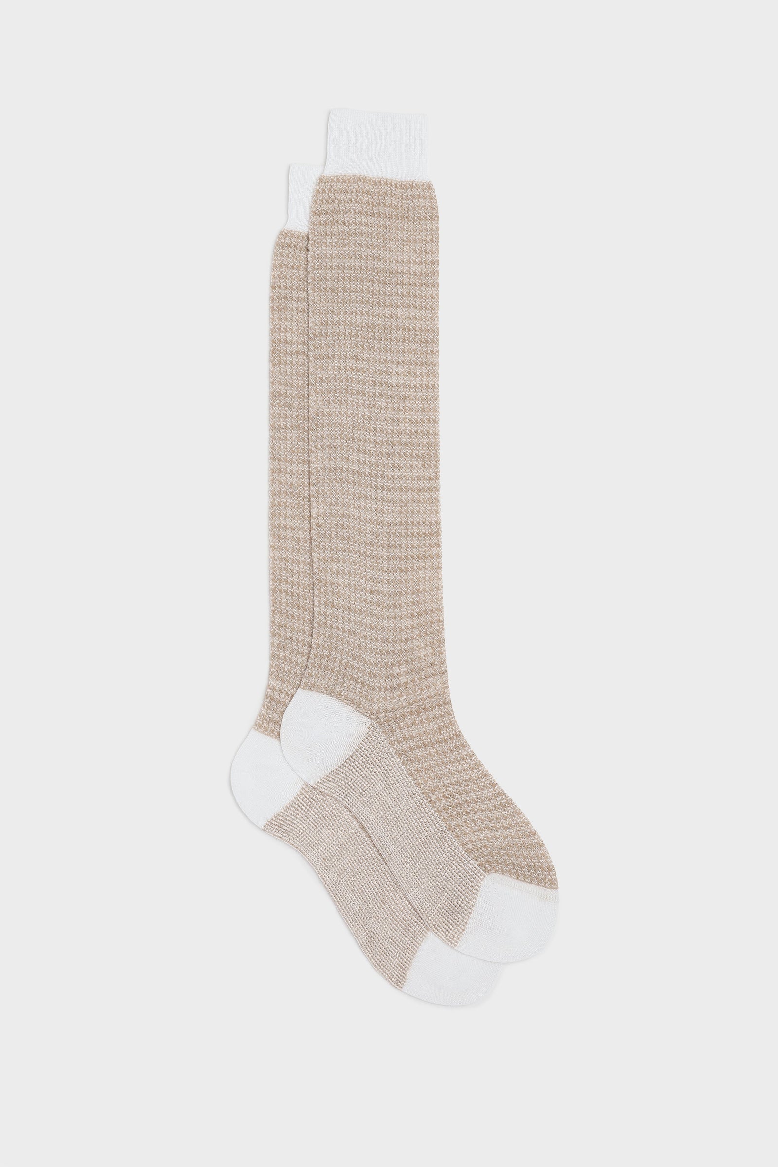 Calza Attilio 75 Cotone 25 Lino Beige