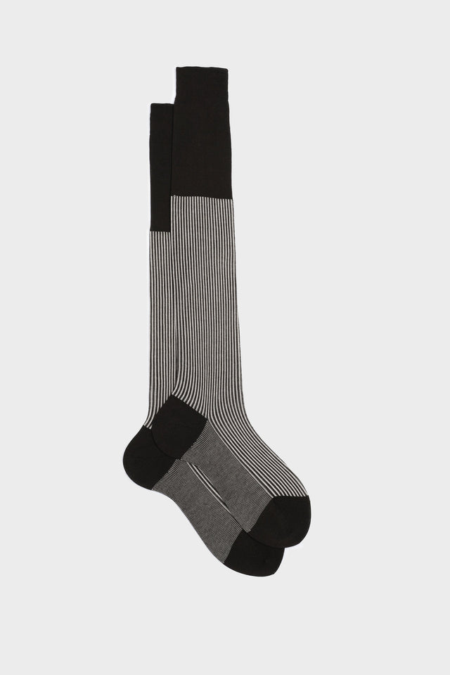 CALZA ENEA, 100% COTONE, CHOCOLATE-SAND