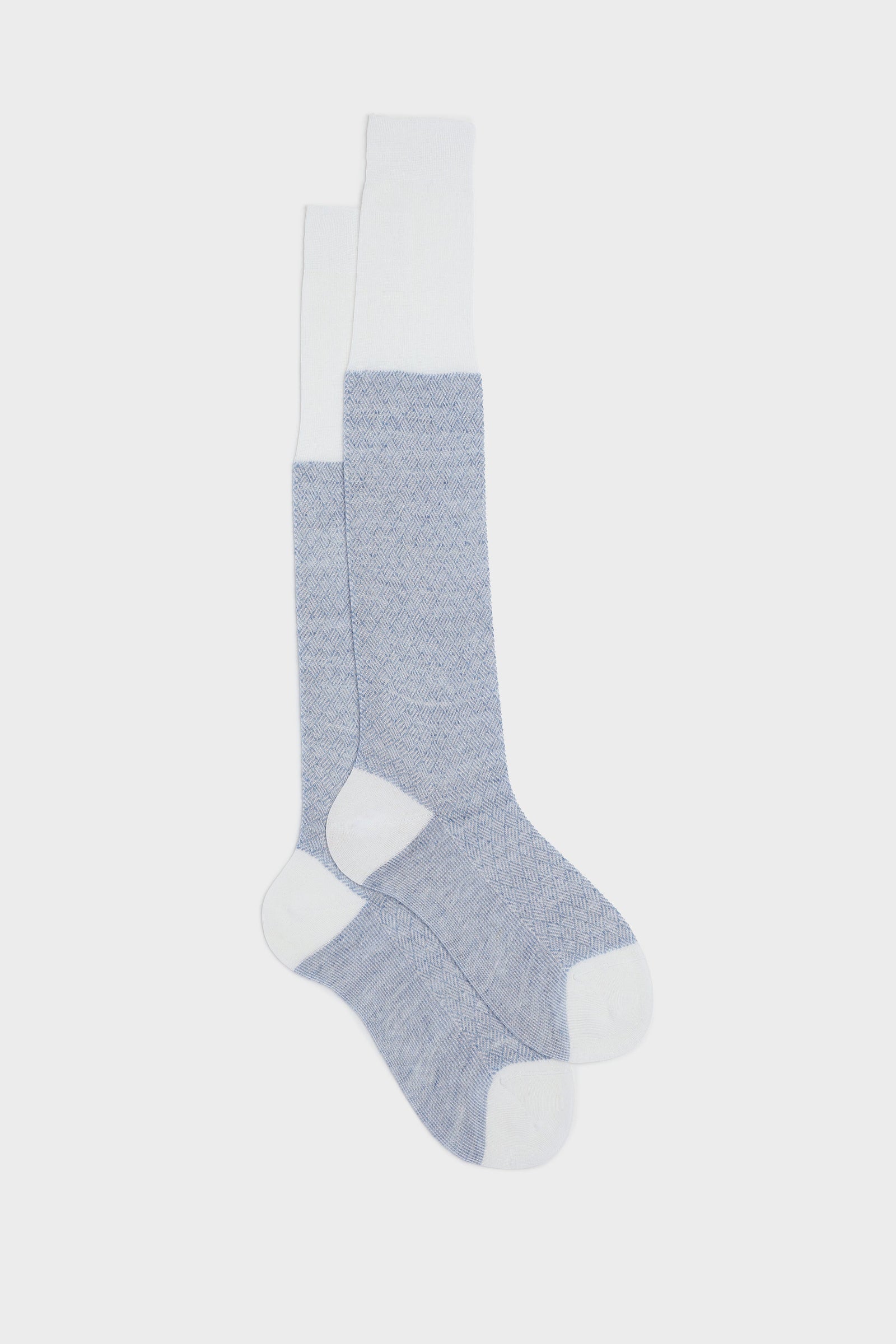 Calza Mattia 75 Cotone 25 Lino Sky