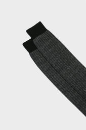 Calza Michele 75 Cotone 25 Lino Dark Grey