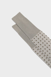 Calza Nicola 100 Cotone Pearl White Black Brown