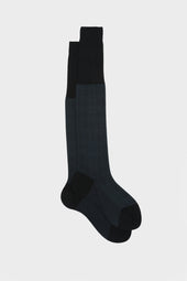 CALZA SILVIO. 100% COTONE, BLUE - BLUETTE.