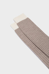 Calza Elia Lana 90 Nylon 10 Beige Ivory