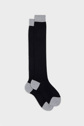 CALZA ELIA. LANA 90% NYLON 10%, BLACK-PEARL.