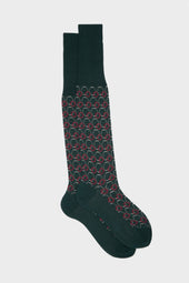 CALZA IVAN. 100% COTONE, GREEN.