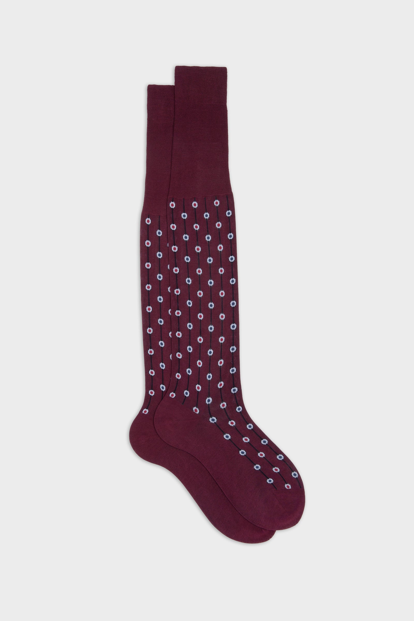 Calza Pavone 100 Cotone Bordeaux