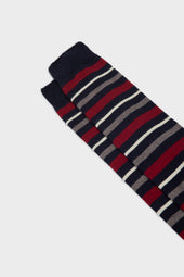 Calza Tito Lana 90 Nylon 10 Grey Red White