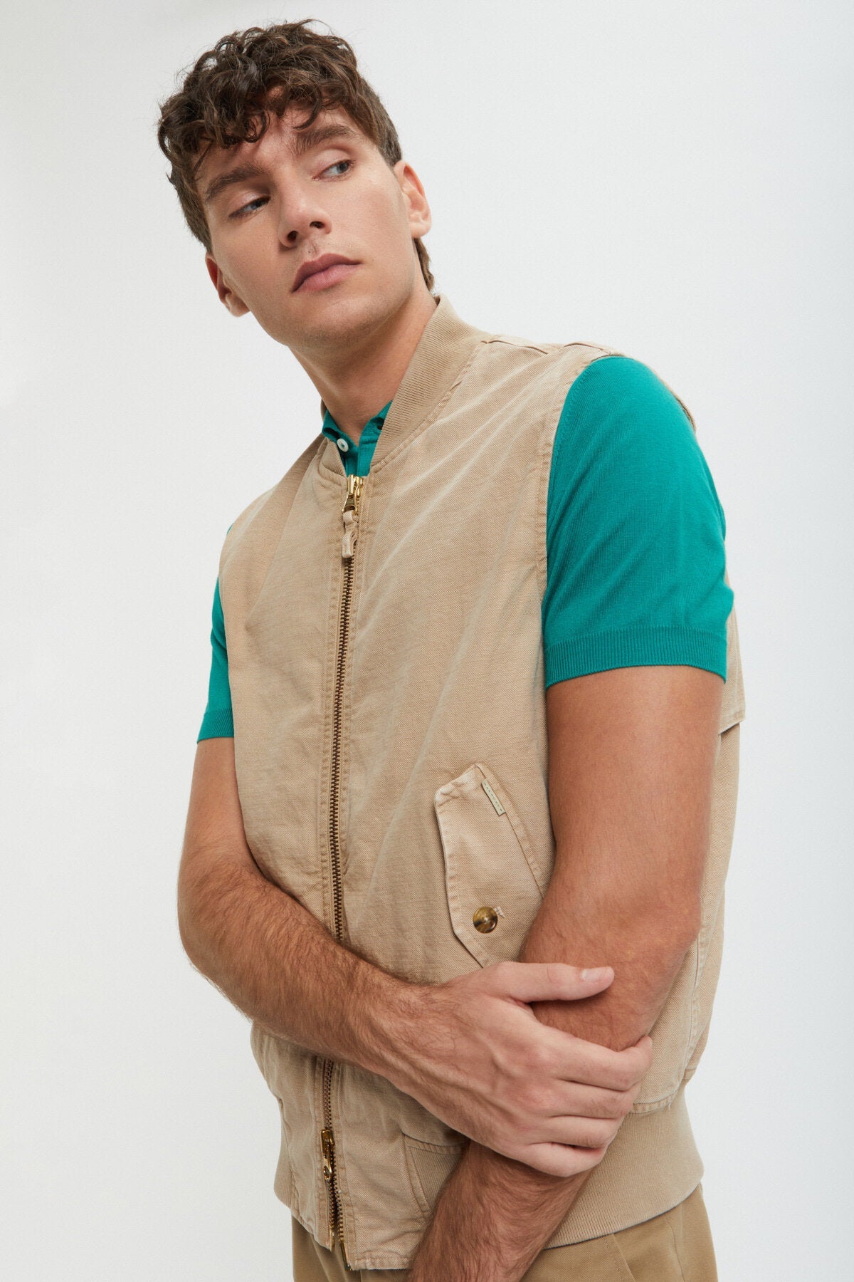 Canvas Garment Dyed Vest