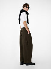 Bridges Wide Leg Denim Pant In Peat