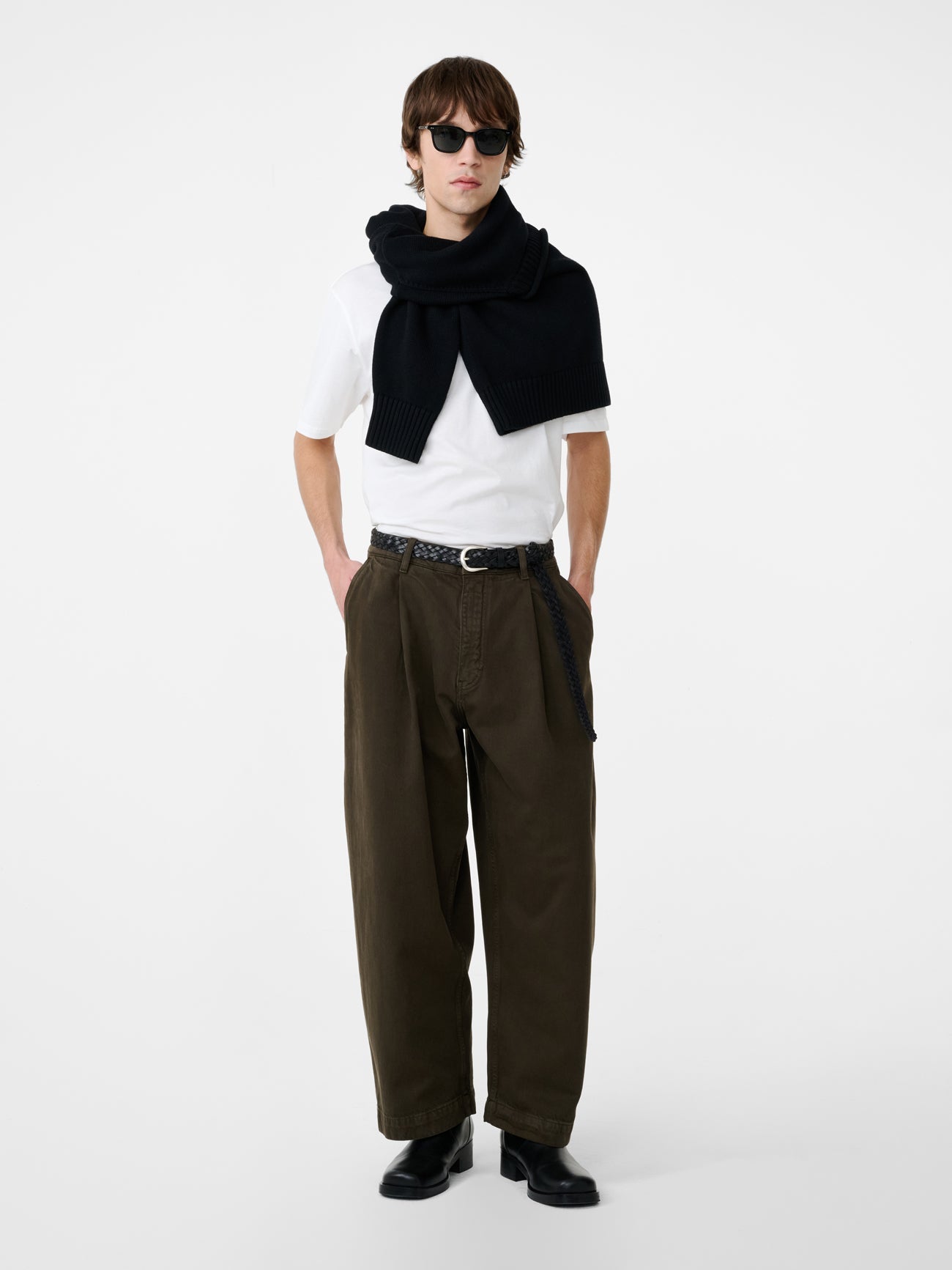 Bridges Wide Leg Denim Pant In Peat