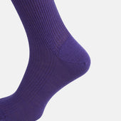 Violet Mid Length Merino Socks