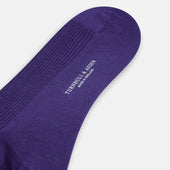 Violet Mid Length Merino Socks
