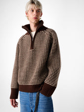 Bristol Knit In Oatmeal Stripe
