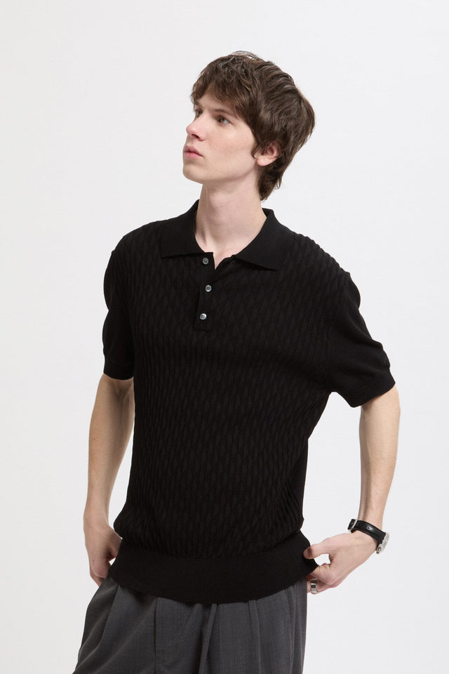 Pattern Stitch SS Polo