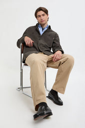 Canvas Garment Dyed Overshirt