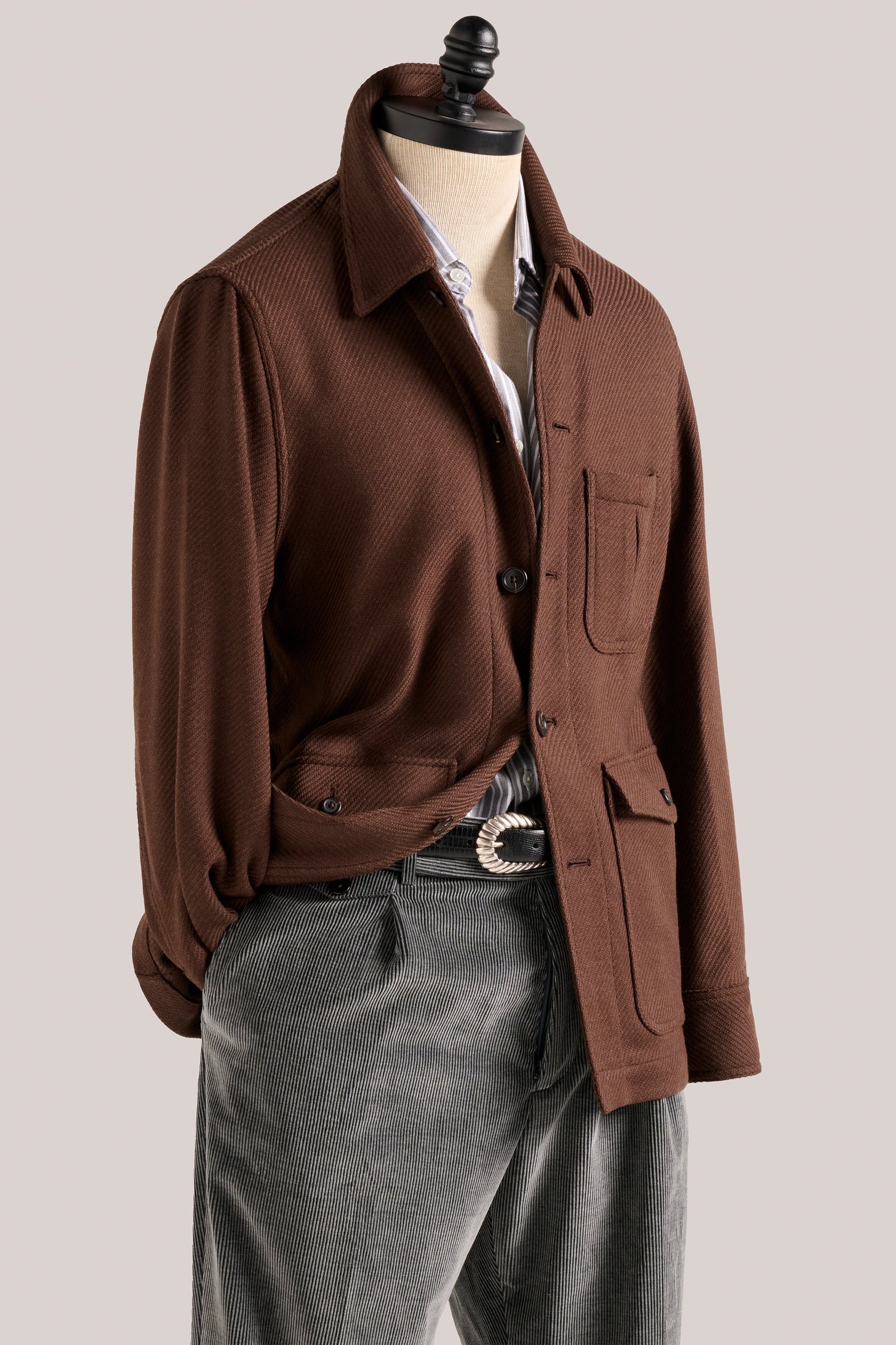 Fitzroy Chore Jacket Wool Brown