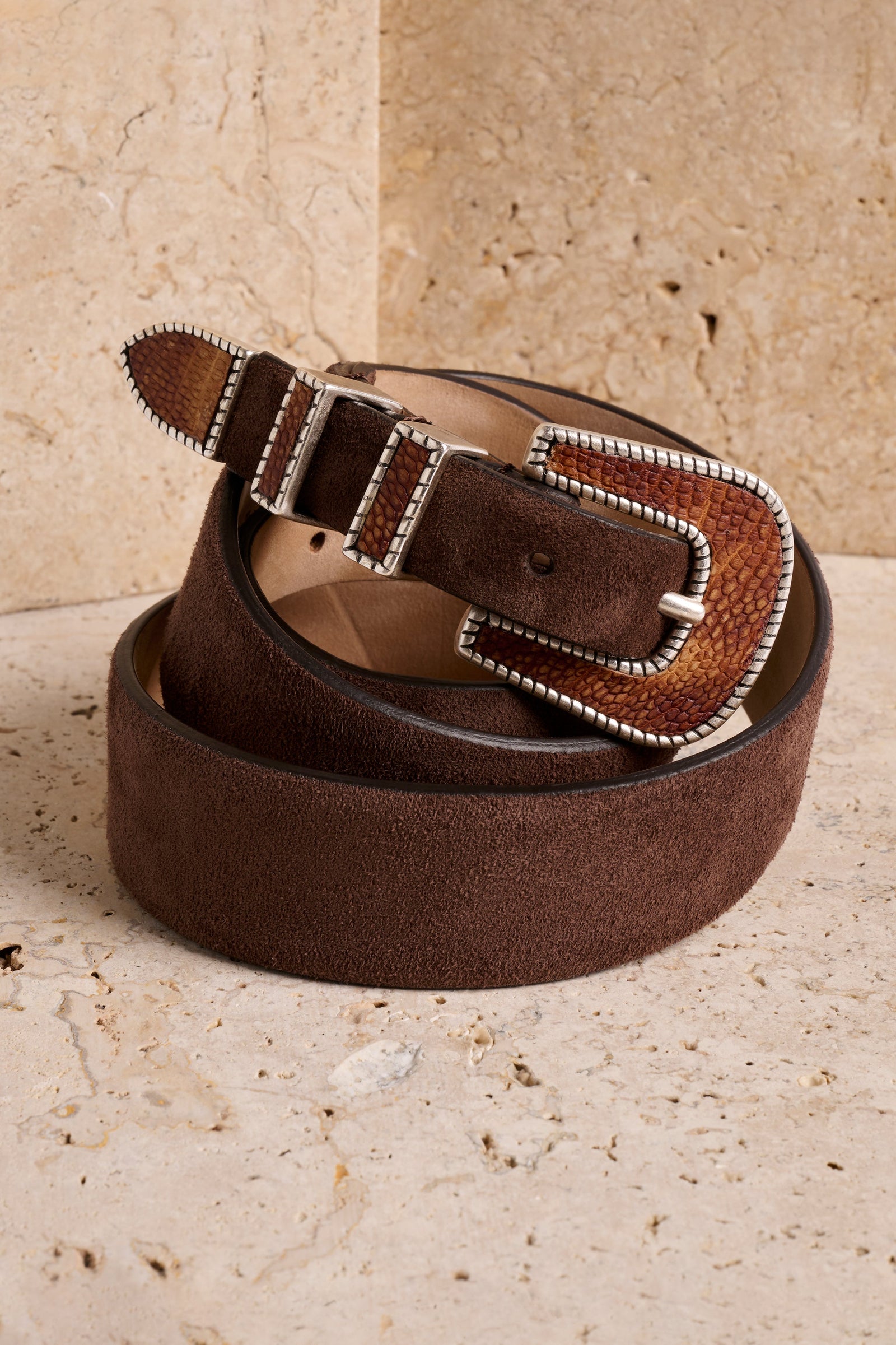 Texas Belt Suede Leather