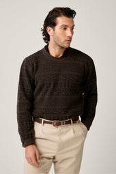 Texas Belt - - Suede/Leather - Tobacco