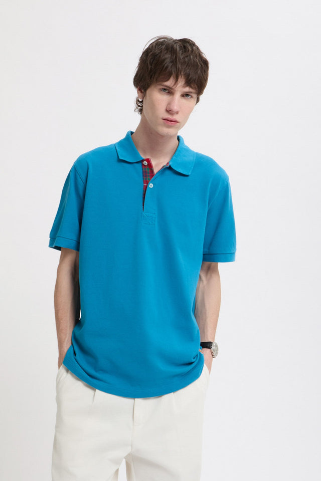 Tartan Placket Polo