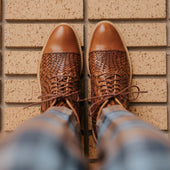The Rome Boot In Woven