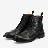 The Rome Boot In Noir Viejo