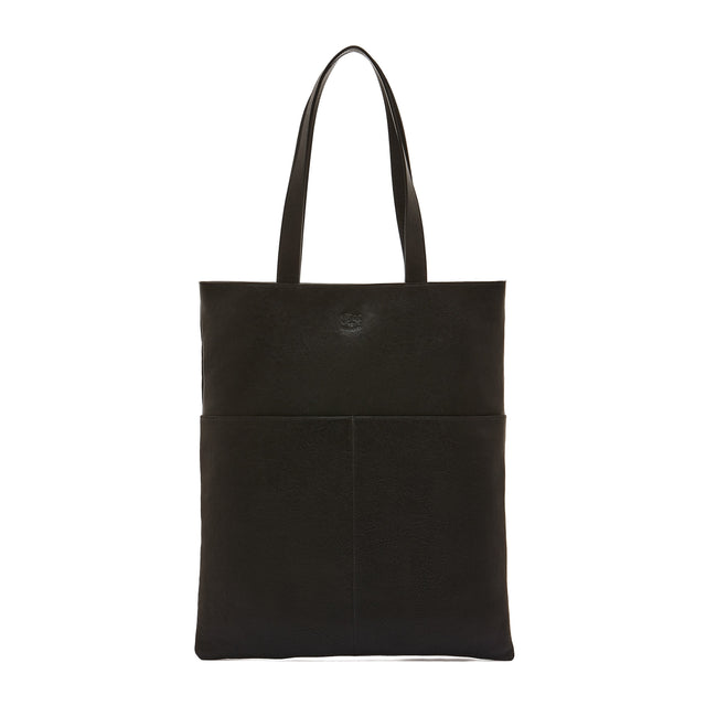 Oriuolo | Shopping da uomo in pelle invecchiata colore nero