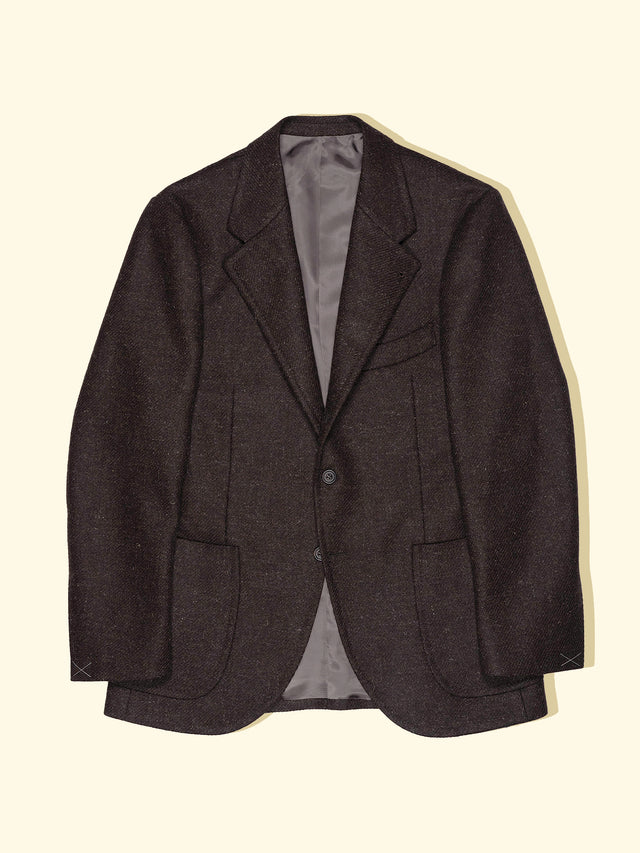 Wool Tweed Sport Jacket - Evening Brown — The Anthology