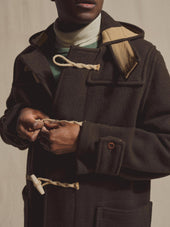 J.Press × Buck Mason Tobacco Gloverall Monty Duffle Coat