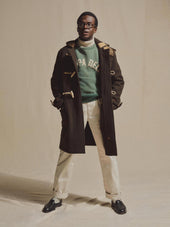 J.Press × Buck Mason Tobacco Gloverall Monty Duffle Coat