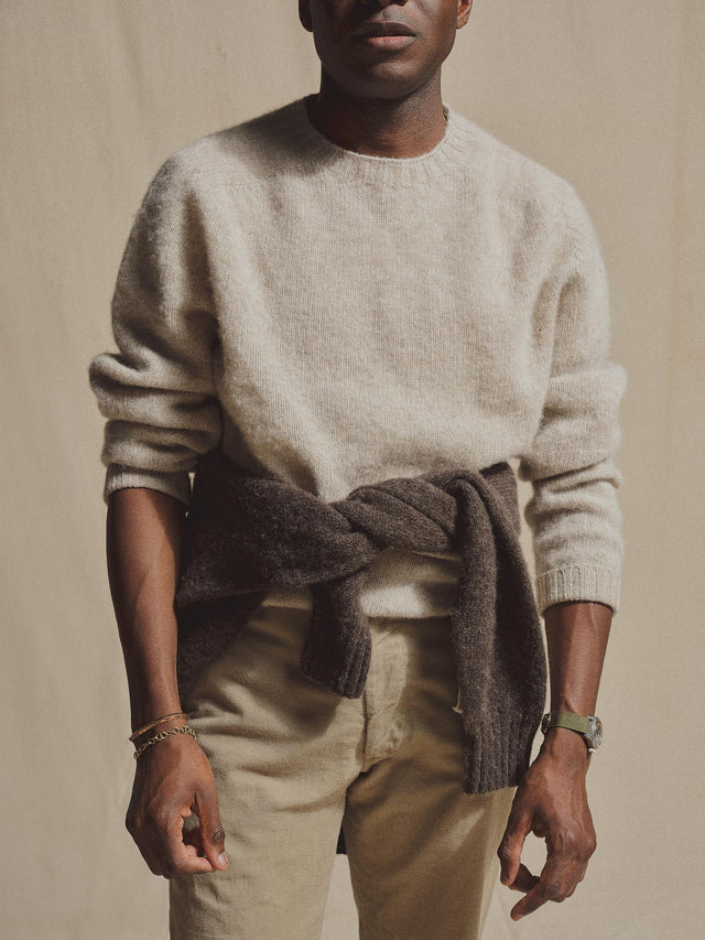 J.Press × Buck Mason Oyster Shaggy Dog Sweater