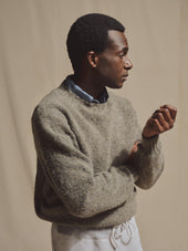 J.Press × Buck Mason Putty Shaggy Dog Sweater