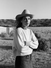 Natural California Cashmere Classic Crew
