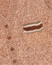 Bulb Cardigan Twisted Pink