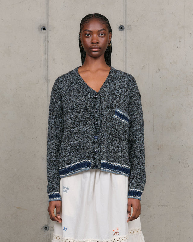 Bulb Cardigan - Twisted Black