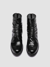 BULLA DD 103 - Black Leather Zipped Boots