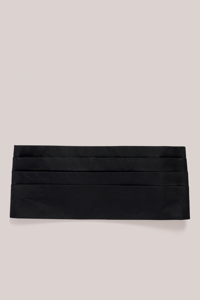 Cummerbund - Textured Silk - Black