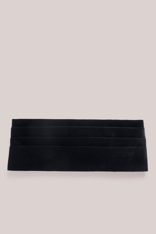 Cummerbund - Silk Velvet - Black