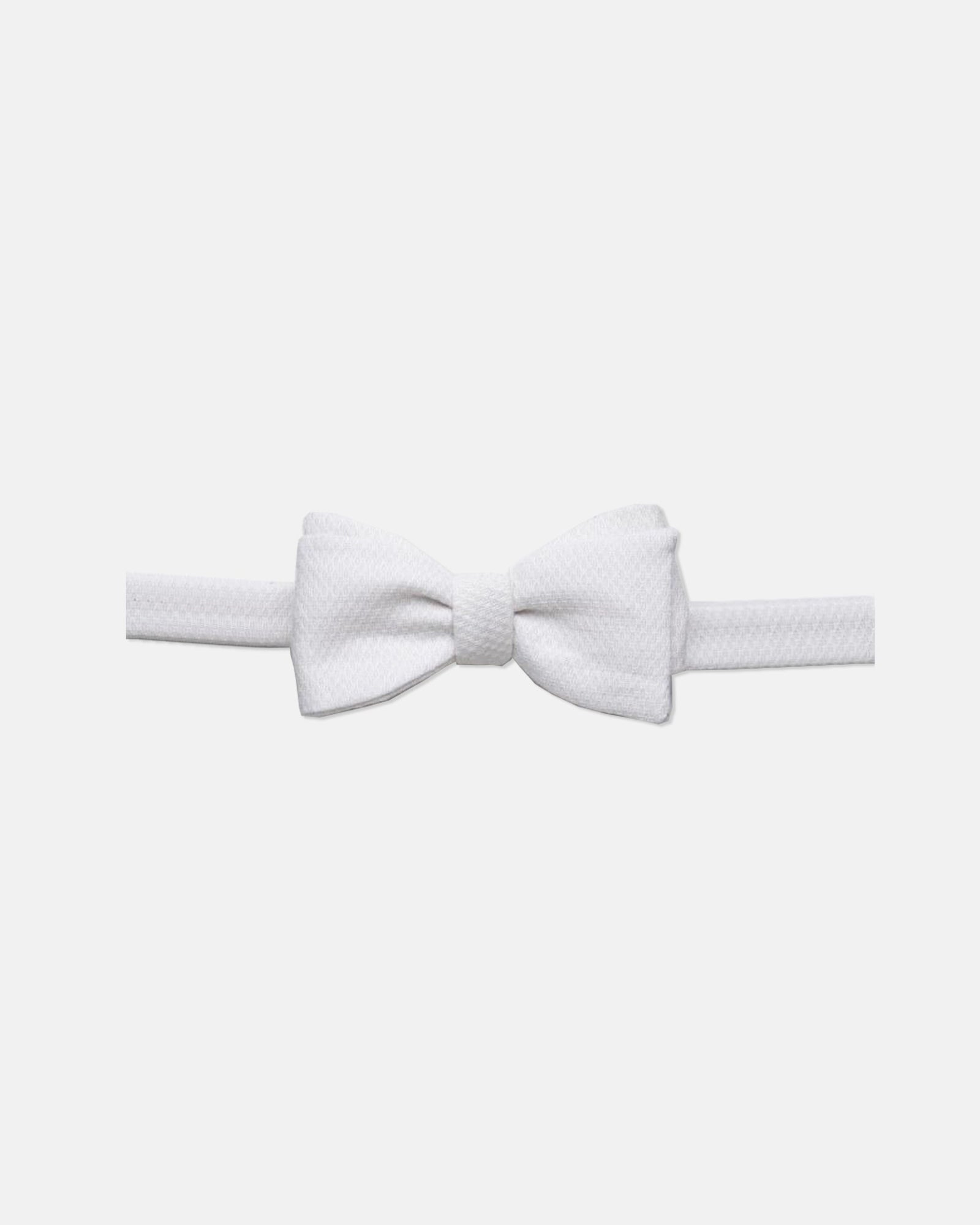 Made In Uk Cotton Pique Pre Tied Formal Bow Tie
