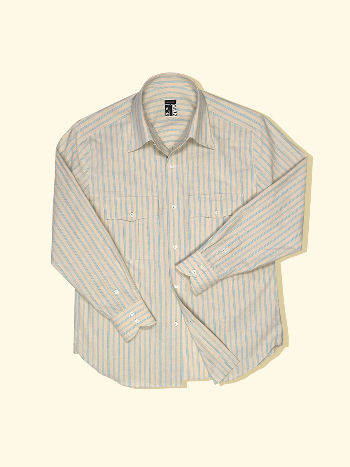 Bigman Shirt - Aegean Blue Stripes — The Anthology