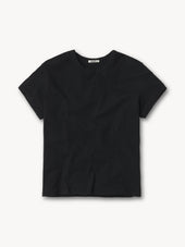 Black Slub Easy Crew
