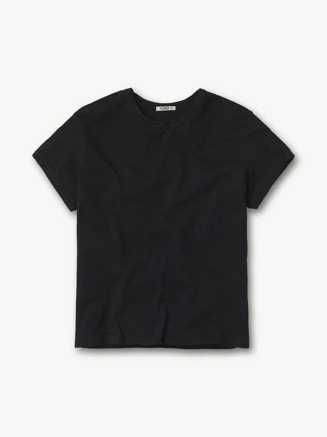 Black Slub Easy Crew