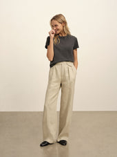 Riviera Linen Wide Leg Trouser