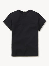 Black Pima Slim Crew