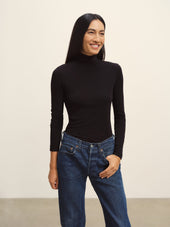 Black Cloud Jersey Turtleneck