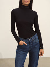 Black Cloud Jersey Turtleneck
