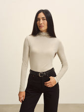 Sand Drift Cloud Jersey Turtleneck