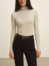 Sand Drift Cloud Jersey Turtleneck